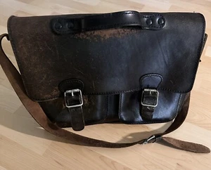 Vintage Vollrindleder-Aktentasche - Bild 1 von 4