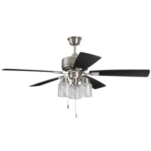 Craftmade Kate 3 Light Ceiling Fan w/Blades, Brushed Polished Nickel - KTE52BNK5 - Picture 1 of 1