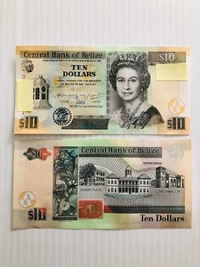 Belice 10 dólares 2020 P-68 nítido UNC número de serie aleatorio - Imagen 1 de 1