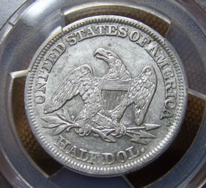1857 Liberty Seated Half Dollar 50C xf Details PCGS - Picture 1 of 6