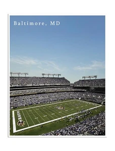 Baltimore Ravens Poster Stadium Art Print Football Gift 12x16" - Picture 1 of 1