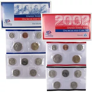 2002 Uncirculated Coin Set U.S Mint Government Packaging OGP COA - Picture 1 of 1