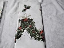 Vintage 1990s Hallmark Paper Tablecloth Mistletoe 2 packs