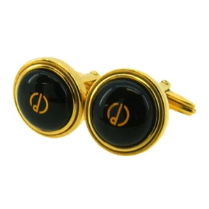 dunhill cuff d mark Gold Hardware Authentic T19119 - Picture 1 of 8