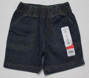 NEW JUMPING BEANS BABY BOYS DENIM SHORTS BLUE JEAN DARK TINT 2T 3T 4T - Picture 1 of 1