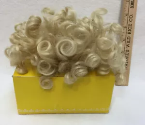 Blonde Wig for Porcelain Doll Monique Collet Original Box Dottie Curls 13" - 14" - Picture 1 of 3