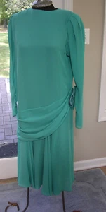 #G Ursula of Switzerland Vintage Dropped Waist Dress GATSBY EDWARDIAN 1920'S - Picture 1 of 6