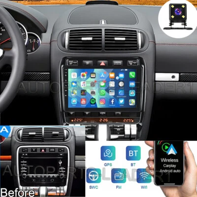 Radio estéreo para coche Apple Carplay para Porsche Cayenne 2002-2010 Android 13 navegación GPS Foto 1 de 4