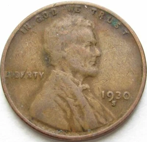 1930-S Lincoln Wheat Cent in a SAFLIP® - sehr guter Zustand - (gut+) - Bild 1 von 2