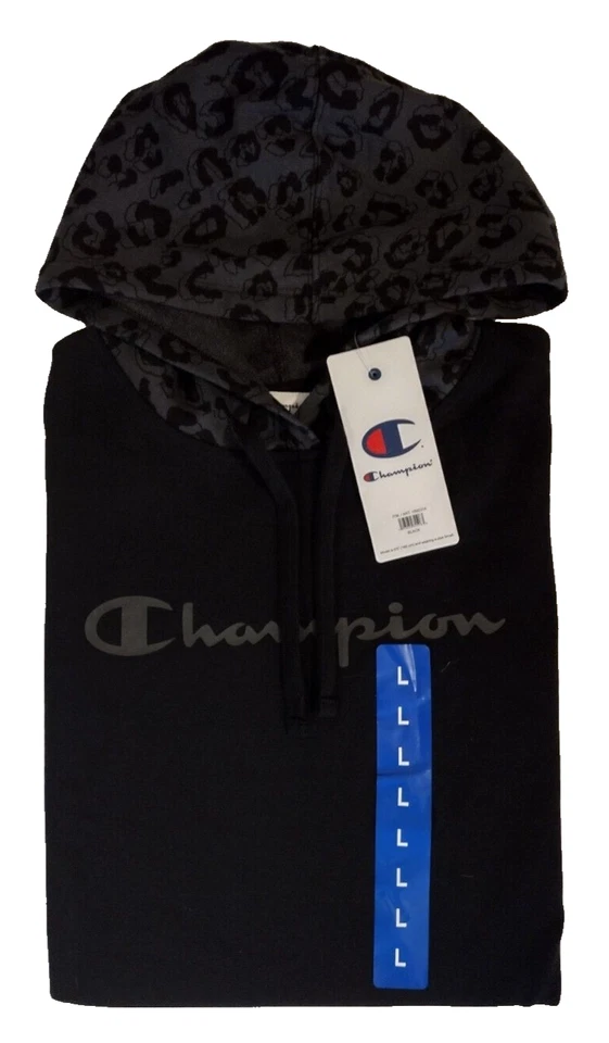 Women's Champion Black Hoodie Size Large