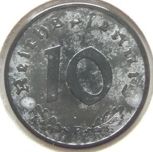 Coin German Reich 10 Reichspfennig 1948 F IN Uncirculated - Picture 1 of 2