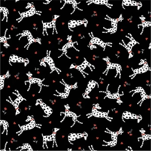 BTY Michael Miller Bow Wow Wow Faithful Friend Black Cotton Fabric MMFcollection - Picture 1 of 2