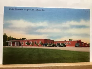 Kerbs Memorial Hospital: St. Albans VT - Vintage Postcard - Picture 1 of 3