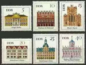 DDR Germany Stamps year 1967 Buildings in DDR stamps set ☀ MNH** - Picture 1 of 1