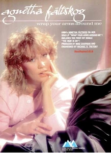1983 Agnetha Faltskog "Wrap Your Arms Around Me" Release Industry Promo Ad Print - Picture 1 of 1