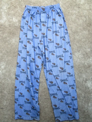 NFL Tennessee Titans Boys Pajama Bottoms Large Blue Lounge Sleeping Pants Cover