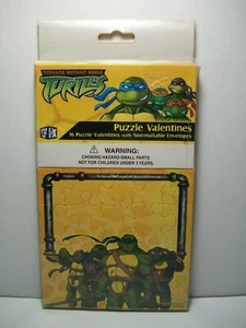 2005 Teenage Mutant Ninja Turtles (TNMT) ~ 16 Puzzle Valentines with Envelopes - Picture 1 of 5