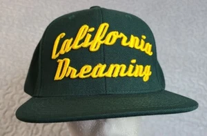 Gorra de béisbol ajustable en sueños de California sombrero a presión verde dorado hechizo - Imagen 1 de 6