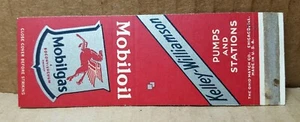 Vintage 1950s Mobiloil Mobilgas Matchbook Cover (B-4) - Picture 1 of 2