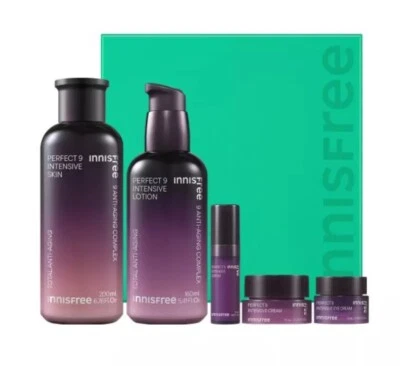 Innisfree Perfect 9 Set de Cuidado Intensivo de la Piel -Antienvejecimiento, Hidratante, Cuidado de Arrugas Foto 1 de 3