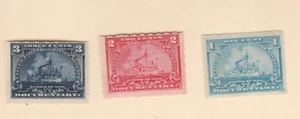1898, MNH, 1c, 2c and 3c Documentary stamps, (R#s 163, 164, 165) - Picture 1 of 2