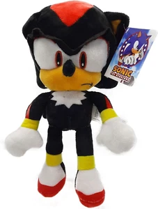 SEGA PRIZE INTL UK EUROPE SONIC THE HEDGEHOG SHADOW 12" SOFT PLUSH TOY BNWT - Picture 1 of 1