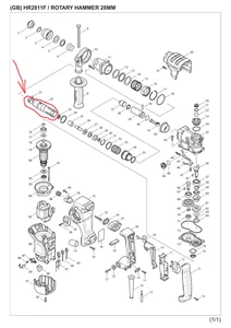 Guía completa de soporte de herramientas Makita para HR2800 HR2811F HR2810 158285-3 - Imagen 1 de 3
