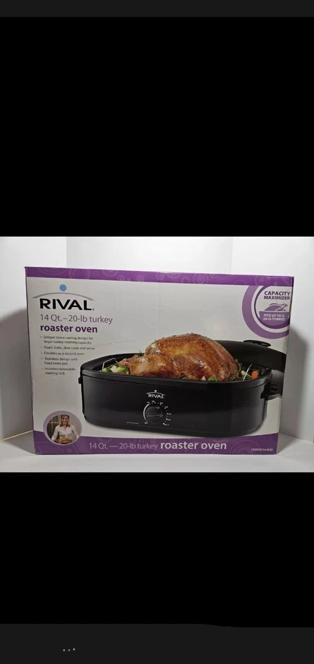Rival 16 Quart Electric Roaster Oven - Black