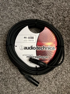 Audio-Technica AT8314-50, 50 Foot XLR Mic Cable Neutrik Connectors Free Shipping - Picture 1 of 1