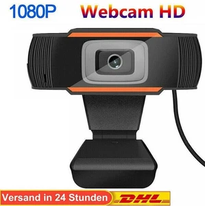 HD WebCam Kamera Autofokus mit Mikrofon Drehbar 1080P WebCam USB 3.0 für PC - Bild 1 von 12