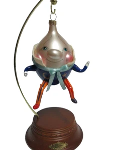 VTG De Carlini Humpty Dumpty Christmas Ornament Stars & Moon Celestial Italy - Picture 1 of 10