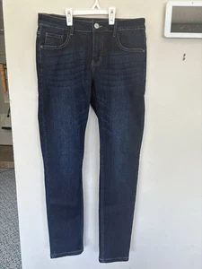 ZLZ Denim men's dark blue jeans size 32W excellent condition - Picture 1 of 4