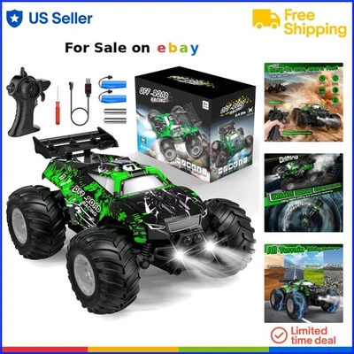 Remote Control Truck All-Terrain Plastic 1:20 Speed Friendly Kids Durable - Image 1 of 4