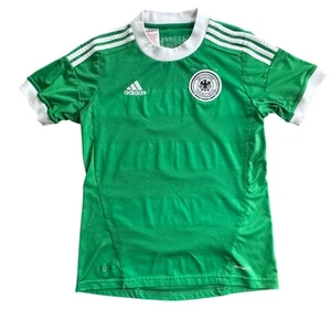 Adidas Deustcher Fussball-Bund Green National Germany Away Soccer Jersey YouthXL - Picture 1 of 14