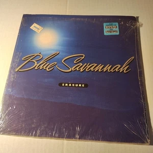 Maxi-Single ERASURE  BLUE SAVANNAH (3 Mixes) + 3 Others * 1990 * SIRE 0-21428 NM - Picture 1 of 8