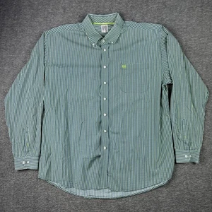 Cinch Hemd Herren 2XL grün blau kariert Button Down Western Rodeo Baumwolle - Bild 1 von 10