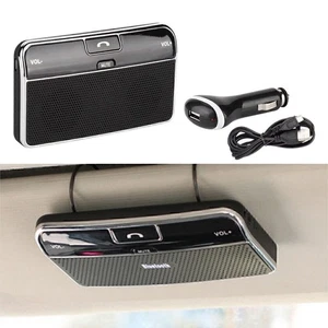 Haut-parleur mains libres sans fil téléphone MP3 voiture kit pare-soleil clip conduite voiture - Photo 1 sur 10