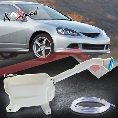 Windshield Washer Reservoir Bottle Tank w/Fluid Pump+Cap for 05-06 Acura RSX - Image 1 of 4