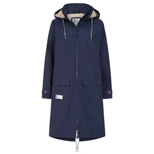 Lazy Jacks Womens LJ159 Snug Lined Long Waterproof Jacket Marine Sizes XS To 3XL - Picture 1 of 10