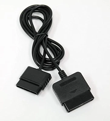 PS1 PS2 Controller Extension Cable 6 Feet Black For PlayStation 2 Brand New 5Q - Image 1 of 4