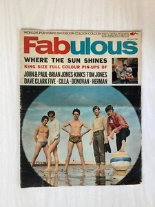 FABULOUS - July 10, 1965 - THE HOLLIES, BRIAN JONES, UNIT 4 + 2, DONOVAN & MORE! - Picture 1 of 2