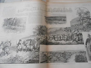 Grande Gravure 1895 - Madagascar Vue générale de Majunga Les Paillotes - Picture 1 of 1