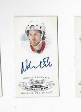 2008-09 Mini Signatures signed hockey card Niklas Kronwall Detroit Red Wings