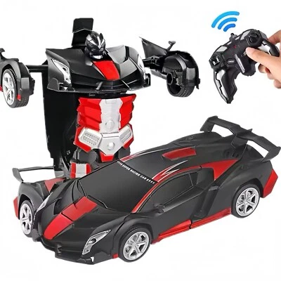 Transforming Car Robot, Remote Control Car, Deformation to Robot, Boys Gifts 3+ - Image 1 of 4