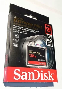 SanDisc CF Memory Card 128gb Extreme Pro 160mb/s - Picture 1 of 7