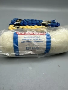 Yarn White Nylon 3 Ply 1 oz and Lot of Six DMC Cotton Pearl Thread New (2C) - Picture 1 of 9