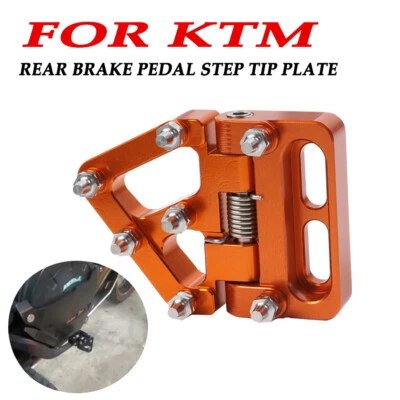 For KTM 990 950 1050 1090 Adventure R Folding Rear Brake Pedal Step Tip Plate - Image 1 of 4