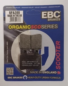 EBC Organic FRONT Disc Brake Pads (1 Set) Fits DERBI BOULEVARD 200 (2005) - Picture 1 of 5