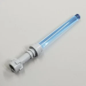 Lego Star Wars - x1 Medium Blue Trans lightsaber with Gray Hilt - New - Picture 1 of 1