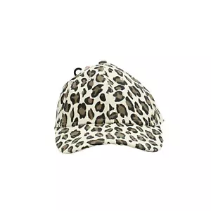 Golddigga Women's Hat Cream Animal Print 100% Cotton Baseball Cap - Picture 1 of 5